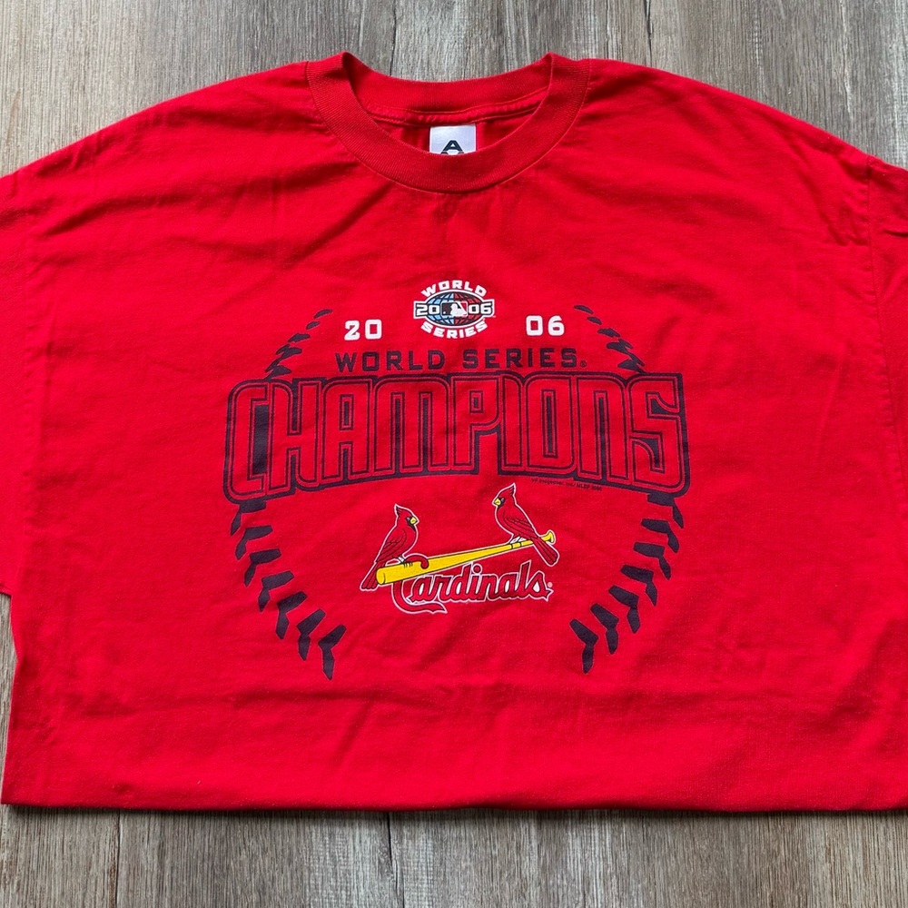 Vintage 2006 St. Louis Cardinals World Series Champions T-Shirt – Size XL - Picture 2 of 6